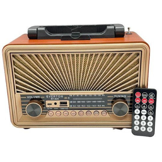 Everton RT-829BT USB/SD/FM/Bluetooth Destekli Kumandalı Nostaljik Radyo