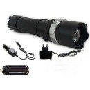KM-110 Profesyonel Şarjlı El Feneri Ledli+Flashlight+Zoom Özellikli Tüfek Aparatlı 6 Parça Full Set