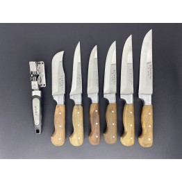 Sürmene El Yapımı Bileme Hediyeli 6'lı Mutfak Bıçak Seti