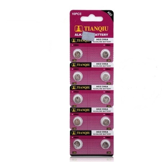 TIANQIU AG2 LR726/396 Alkalin 10'lu Düğme Pil