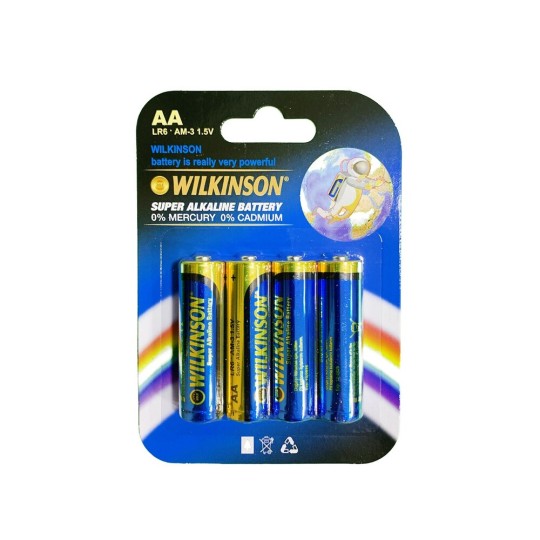 WILKINSON AA LR6 AM-3 4'lü 1.5 V Süper Alkalin Kalem Pil