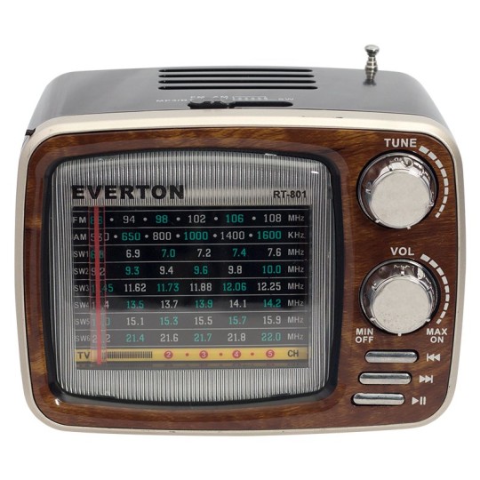 Everton RT-801BT USB-SD-FM-Bluetooth Destekli Nostaljik Radyo